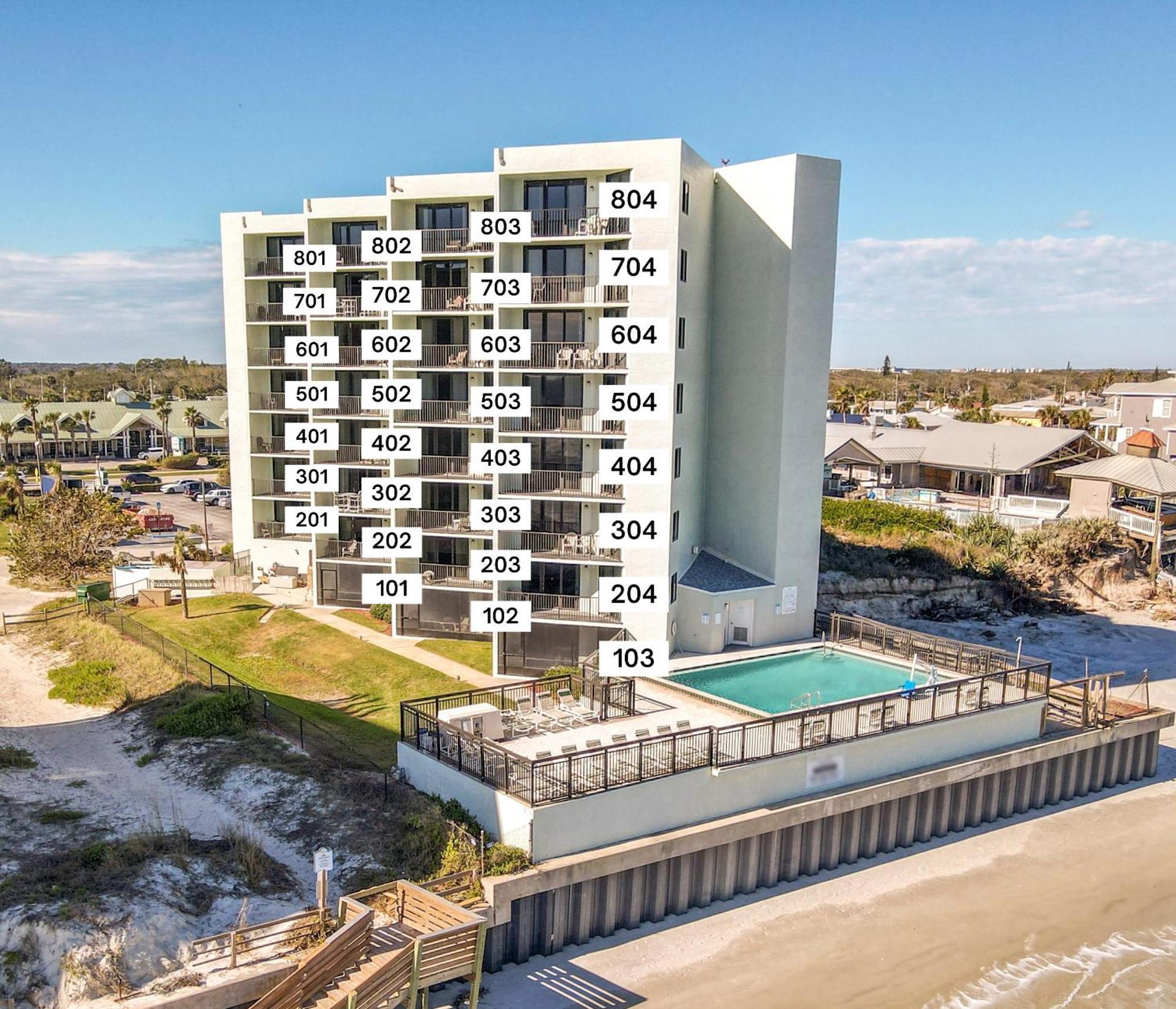 Ocean View With A Beachfront Pool At Ocean Trillium Condo ~ 403 Нью-Смирна-Бич Экстерьер фото